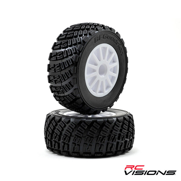Traxxas BFGoodrich Rally Tire w/Rally Wheel (2) (White) Default Title