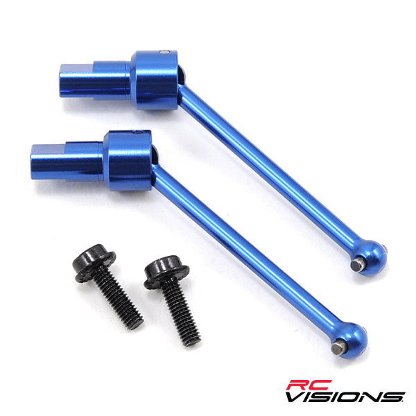 Traxxas LaTrax Aluminum Front/Rear Driveshaft (2) (Blue) Default Title