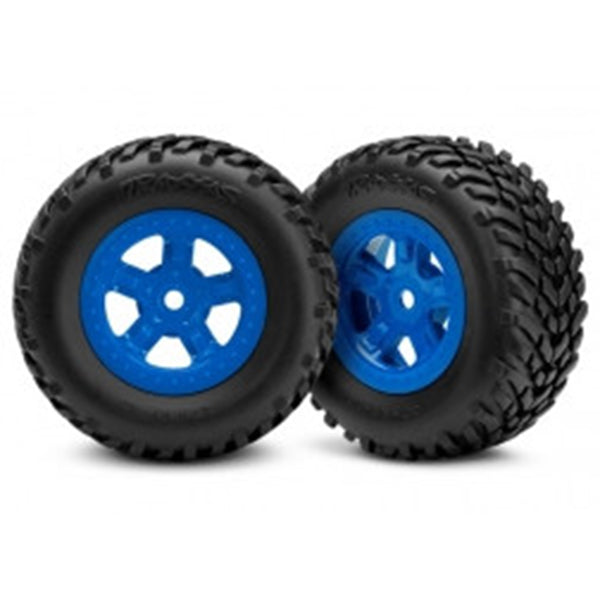 Traxxas SST 1/18 SCT Pre-Mounted Tires w/SCT Wheels (2)