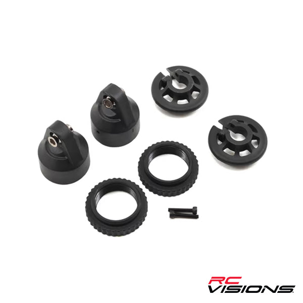 Traxxas X-Maxx GTX Shock Cap, Spring Collar & Adjuster Nut (2) Default Title