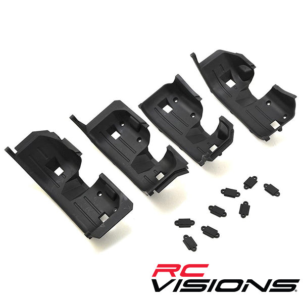 Traxxas TRX-4 Land Rover Defender Front & Rear Inner Fenders & Rock Light Covers TRA8018 RCVISIONS
