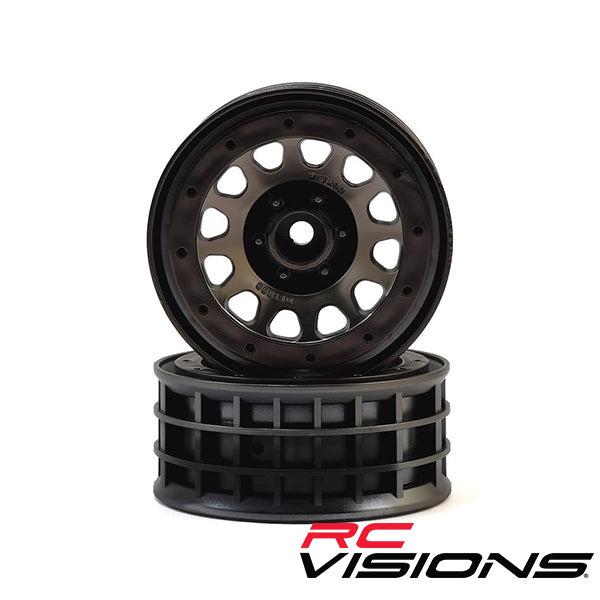 Traxxas Method 105 2.2 Beadlock Wheels (Black Chrome) (2) TRA8171 RCVISIONS