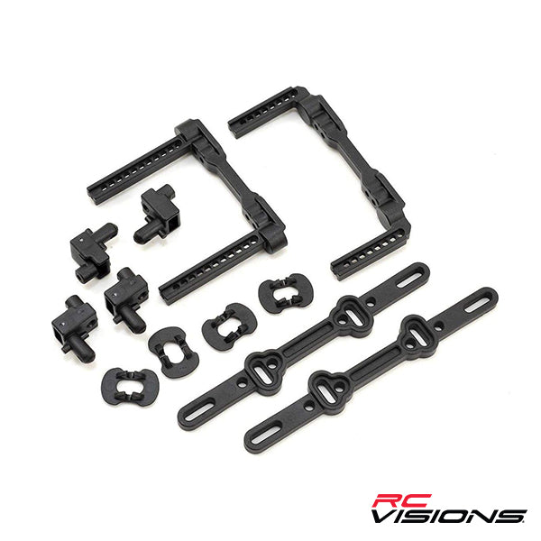 Traxxas 4-Tec 2.0 Front & Rear Body Mount Posts & Slider Set Default Title