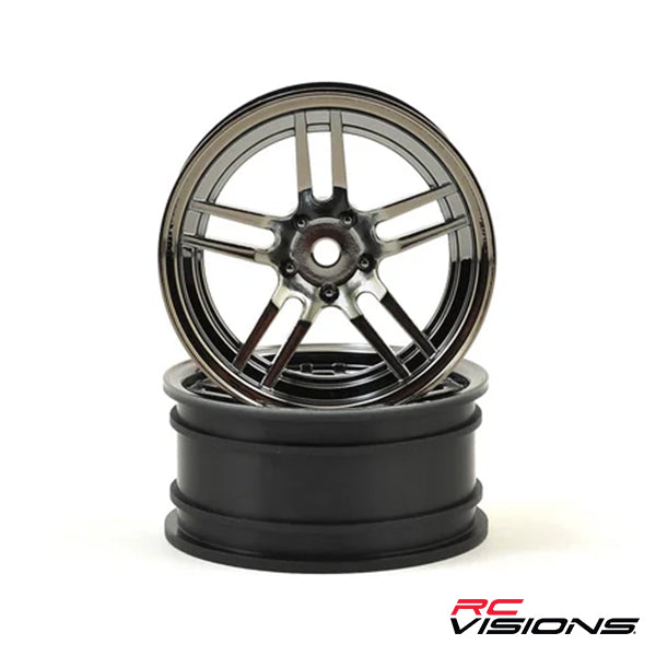 Traxxas 4-Tec 2.0 1.9" Front Split Spoke Wheels (Black Chrome) (2) Default Title