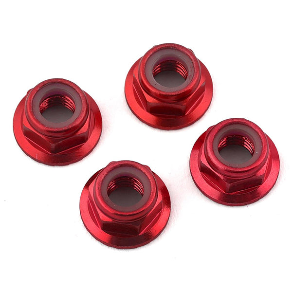 Traxxas 5mm Aluminum Flanged Nylon Locking Nuts (4)