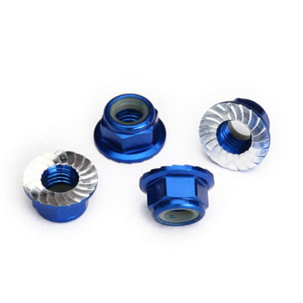 Traxxas 5mm Aluminum Flanged Nylon Locking Nuts (4)