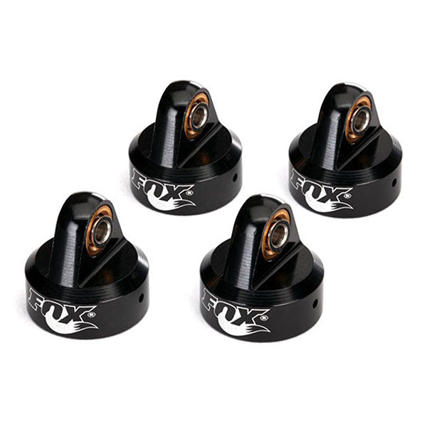 Traxxas Unlimited Desert Racer Aluminum "Fox" Shock Caps (Black) (4) Default Title