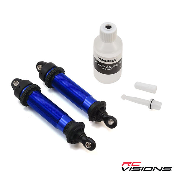 Traxxas 139mm Unlimited Desert Racer Rear Aluminum Threaded GTR Shocks (Blue) (2) - Remote Control Toys - Traxxas
