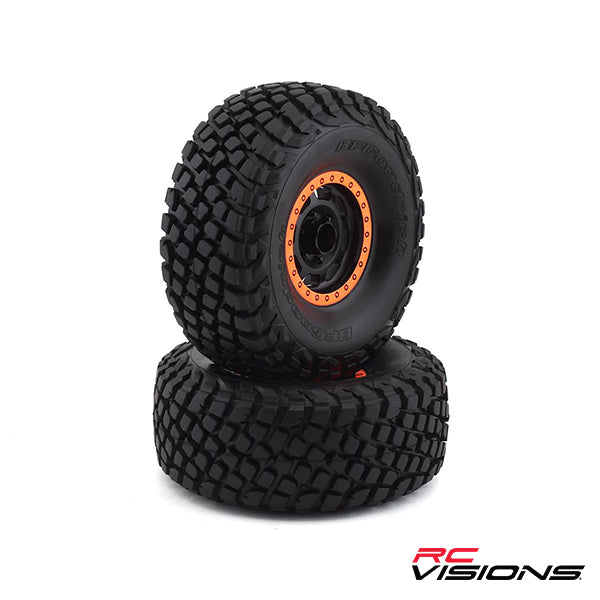 Traxxas Unlimited Desert Racer Pre-Mounted BFGoodrich Baja KR3 Tires w/Method Racing Beadlock Wheels (Black/Orange) (2) Default Title