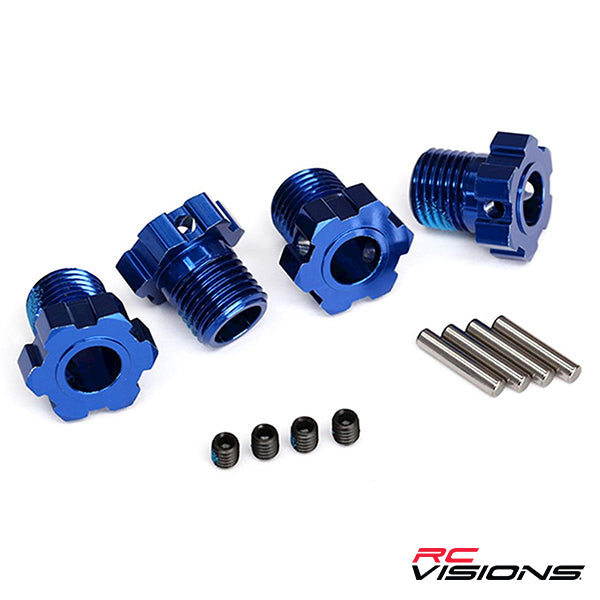 Traxxas 17mm Splined Wheel Hub Hex (Blue) (4) Default Title