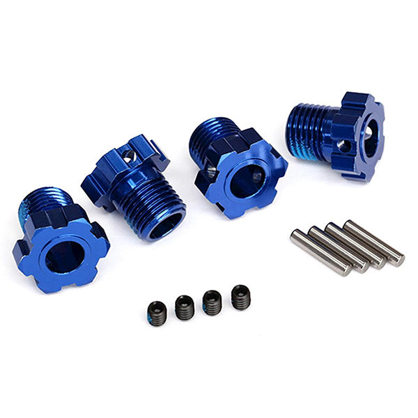 Traxxas 17mm Splined Wheel Hub Hex (Blue) (4) Default Title