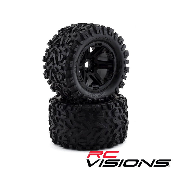 Traxxas Talon EXT 3.8" Pre-Mounted E-Revo 2.0 Tires w/17mm Hex (2) (Black) TRA8672