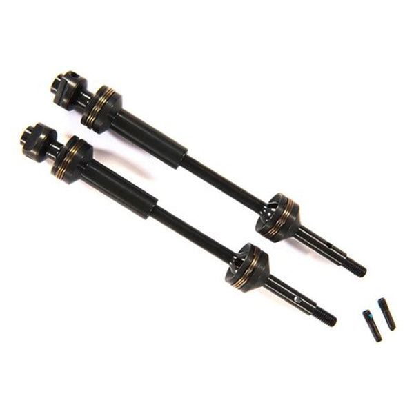 Traxxas Rear Steel-Spline Constant-Velocity Driveshafts (2) (Complete Assembly)