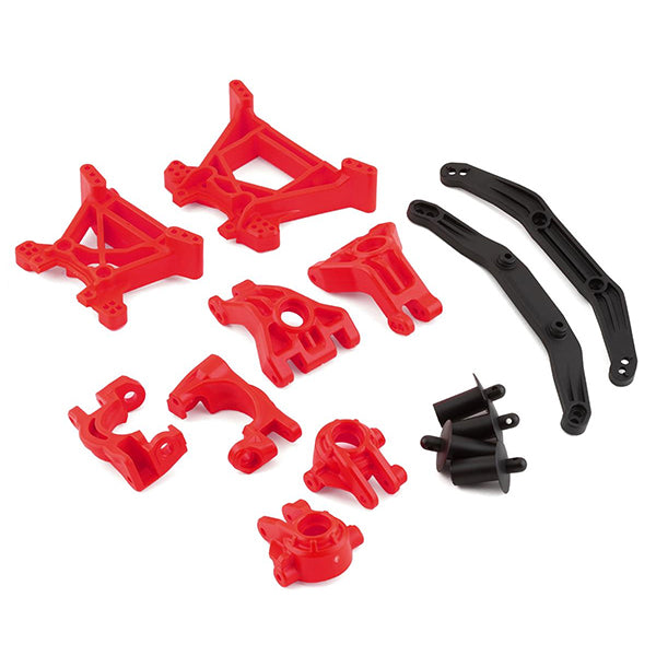 Traxxas Outer Driveline & Suspension Upgrade Kit, extreme heavy duty Red