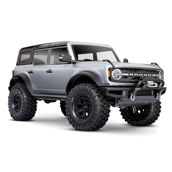 Traxxas TRX-4 1/10 Trail Crawler Truck w/2021 Ford Bronco Body & TQi 2.4GHz Radio Silver