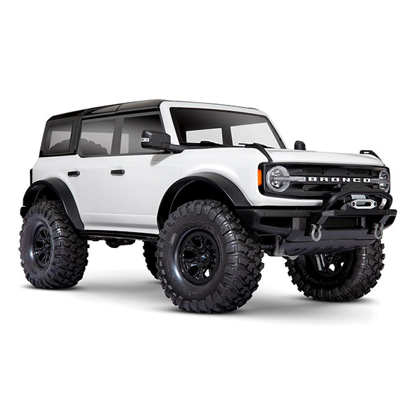 Traxxas TRX-4 1/10 Trail Crawler Truck w/2021 Ford Bronco Body & TQi 2.4GHz Radio White