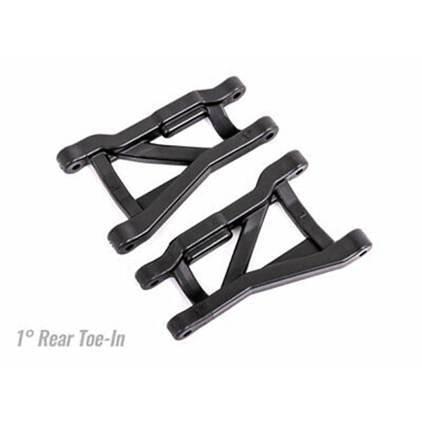 Traxxas Drag Slash Rear Heavy Duty Suspension Arms (Black) (2) (1° Toe-In)