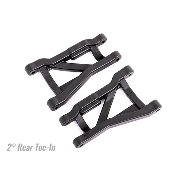 Traxxas Drag Slash Rear Heavy Duty Suspension Arms (Black) (2) (2° Toe-In)