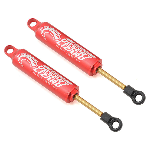 Yeah Racing 90mm Desert Lizard Two Stage Internal Spring Shock (2) (Red) Default Title