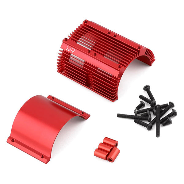 Yeah Racing Aluminum Motor Heat Sink (Red) (40.8mm Diameter) Default Title