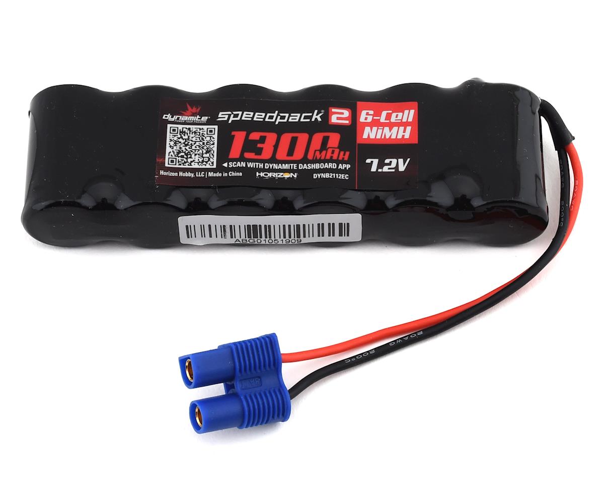 Dynamite Speedpack2 6 Cell NiMH 2/3A Flat Battery Pack w/EC3 (7.2V/1300mAh)