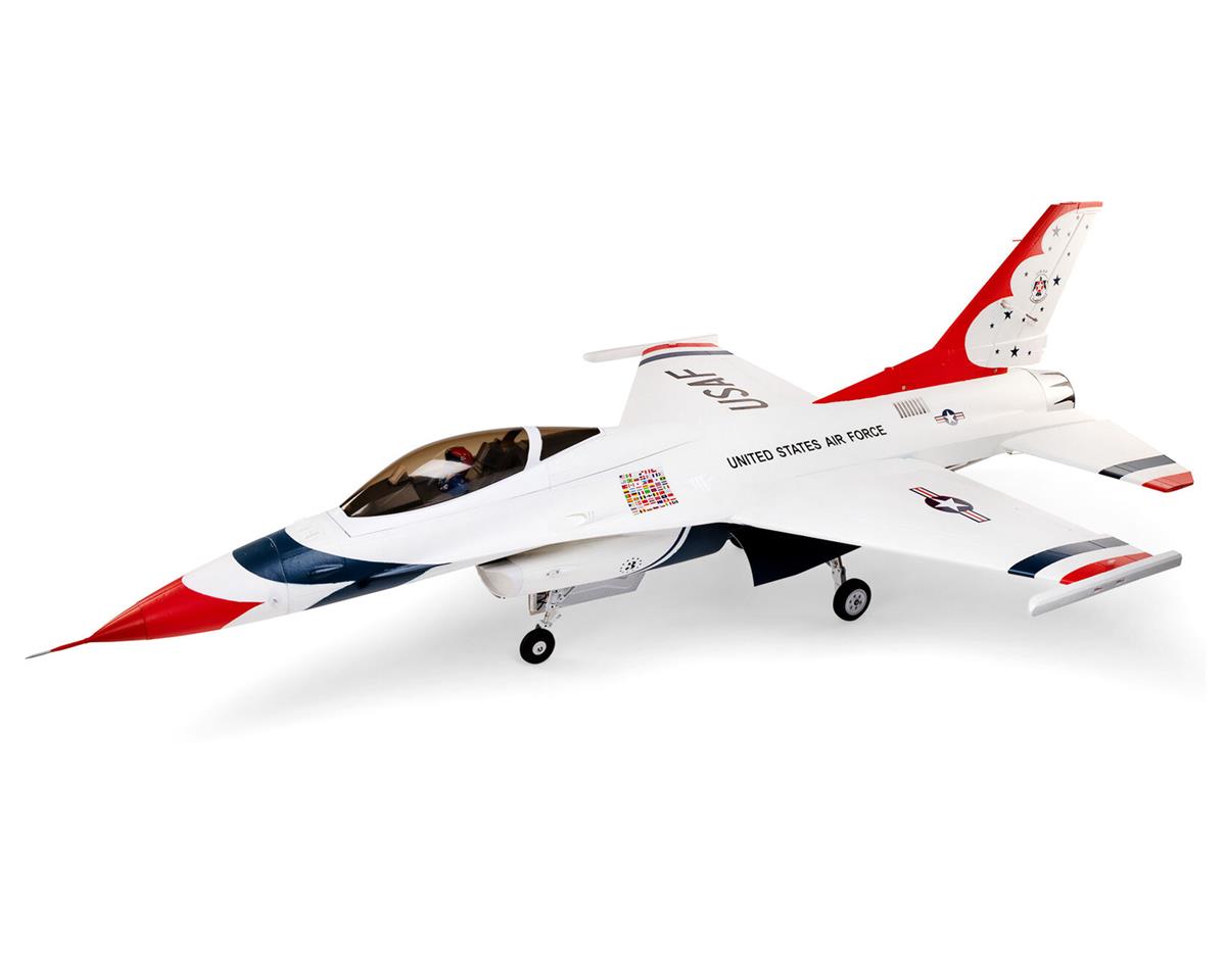 E-flite F-16 Thunderbird 80mm BNF Basic EDF Jet Airplane (1000mm) w/AS3X & SAFE Technology