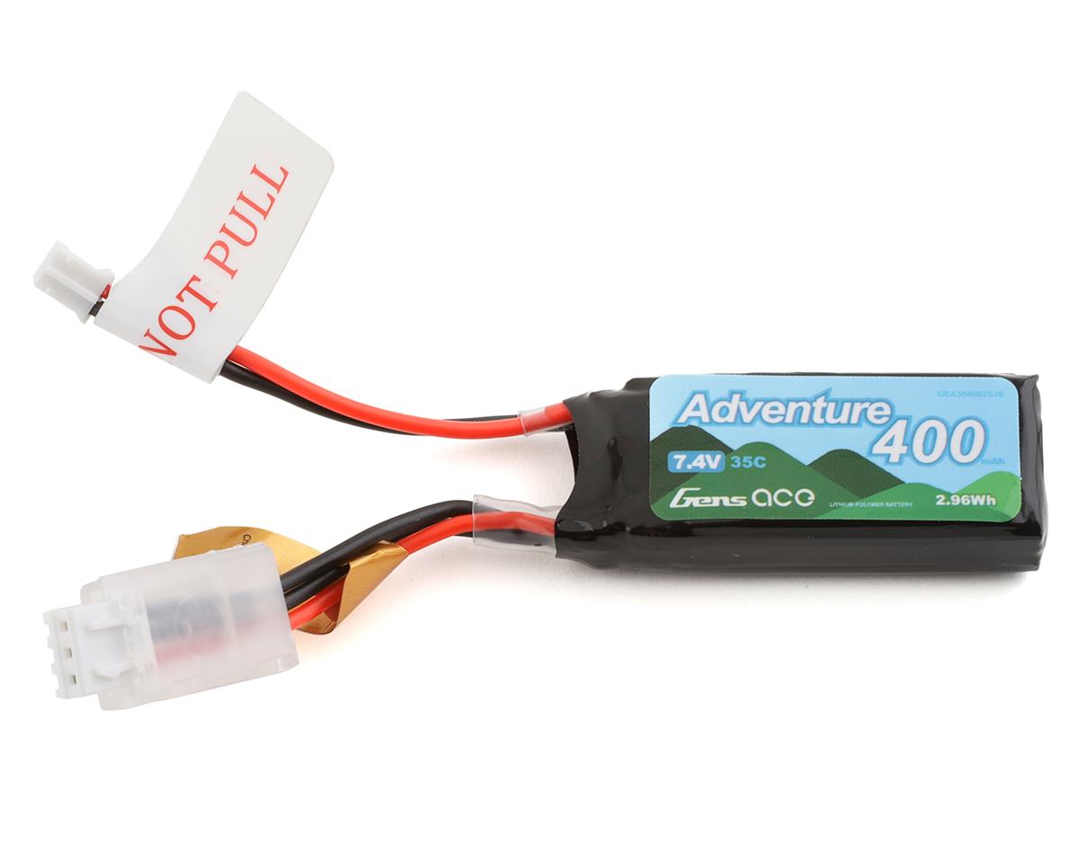 Gens Ace Adventure 2S LiPo Battery 35C (7.4V/400mAh) w/JST-PH2.0 Connector