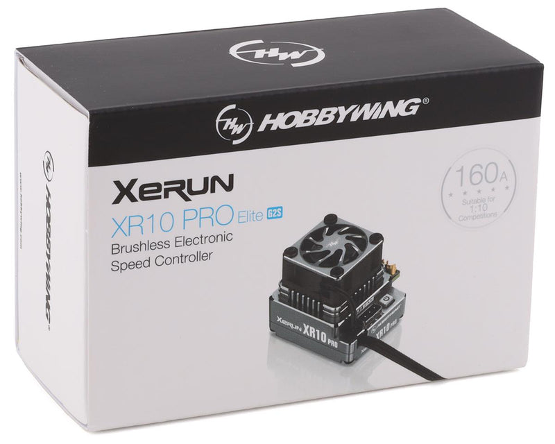 Hobbywing Xerun XR10 Pro G2S Elite 160A Sensored Brushless ESC (Midnight Silver)