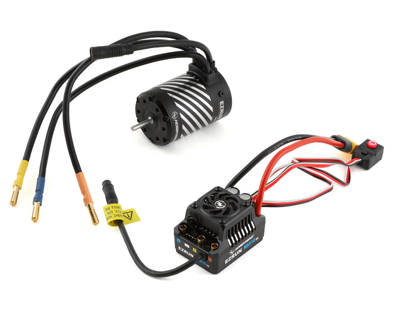 Hobbywing EZRun MAX10 G2 80 Amp Sensored Brushless Waterproof ESC/3652SD Motor Combo (5400kV)