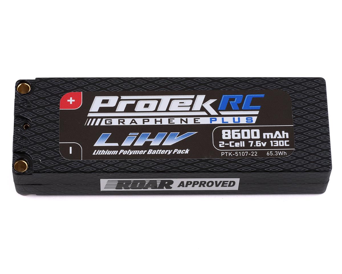 ProTek RC 2S 130C Low IR Si-Graphene + HV LiPo Battery (7.6V/8600mAh) w/5mm Connectors (ROAR Approved)