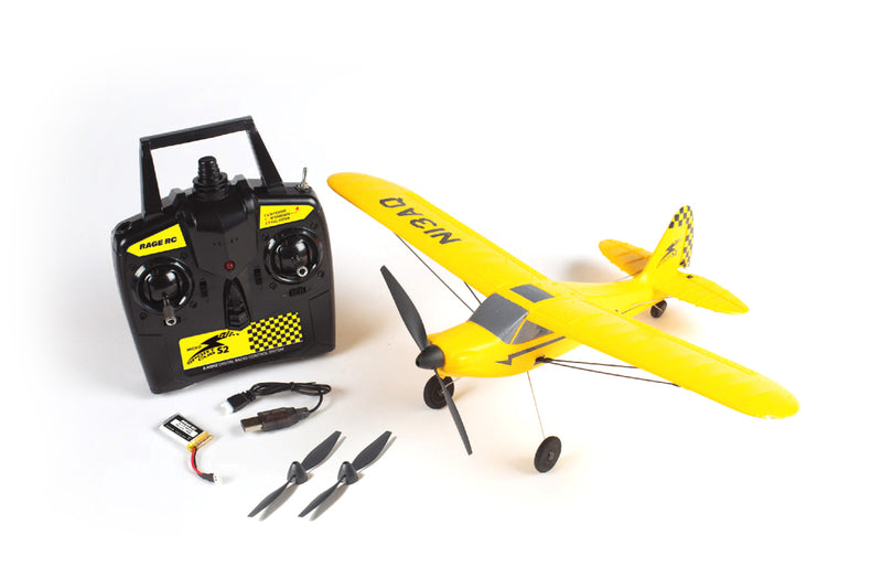 RAGE RC Micro Sport Cub 400 3-Channel RTF Airplane with PASS System