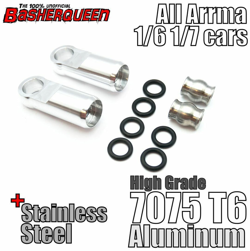 Aluminum Upper Chassis Brace Rod Ends Arrma 1/7 1/8 6S BLX/EXB 7075 T6 Aluminum