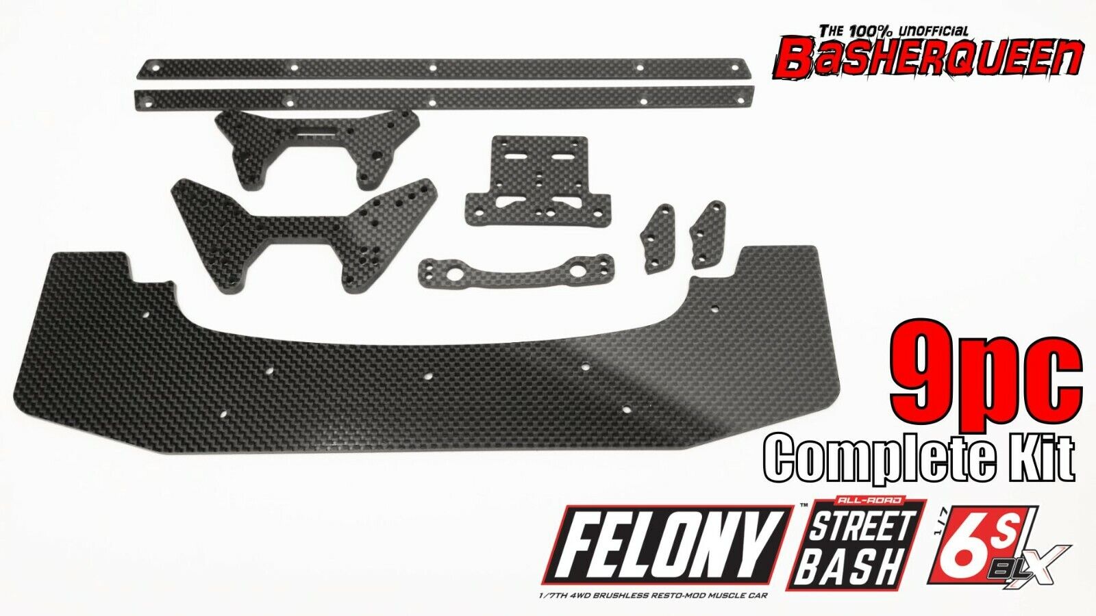 Basherqueen Arrma Carbon Fiber Complete Kit -  - BASHERQUEEN