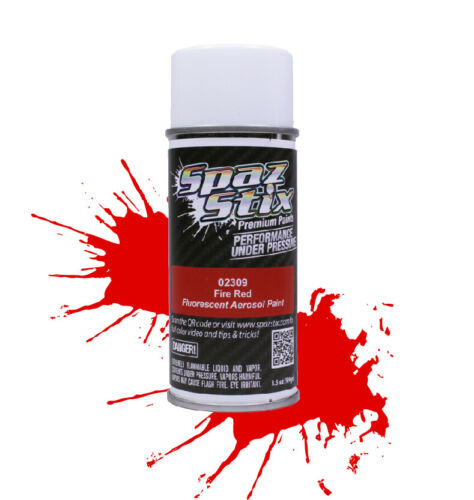 Spaz Stix Fire Red Fluorescent Paint 3.5oz