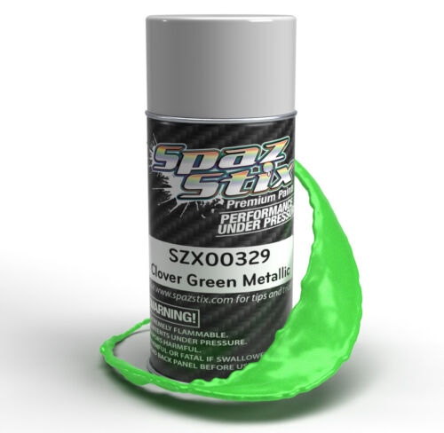 Spaz Stix - Clover Green Metallic Aerosol Paint, 3.50Z Can