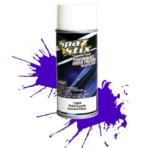 Spaz Stix Solid Purple Aerosol Spray Paint 3.5oz