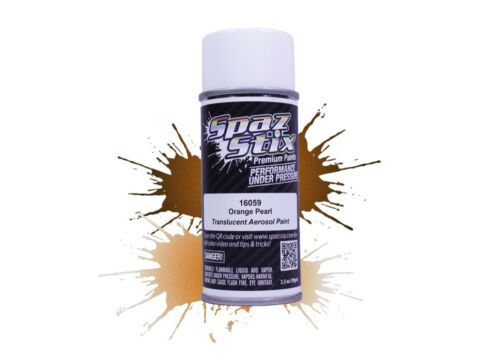 Spaz Stix Orange Pearl Aerosol Paint, 3.5oz Can