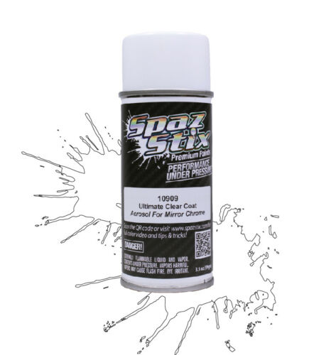 Spaz Stix Ultimate Clear Coat for Mirror Chrome Paint 3.5oz