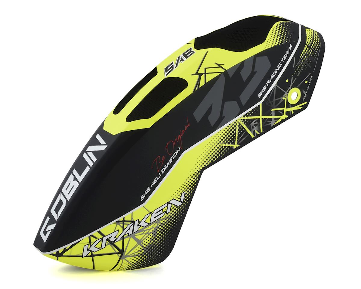 SAB Goblin Carbon Fiber Canopy (Kraken 580) (Yellow/Black)