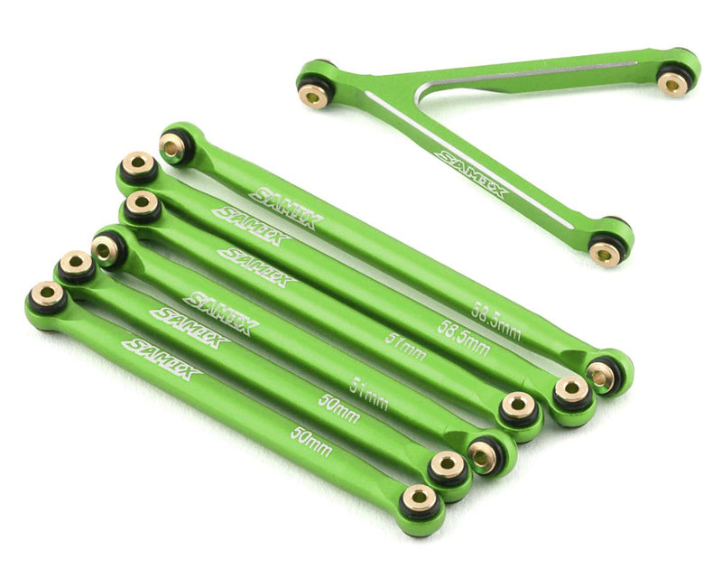 Samix SCX24 Aluminum Link Set (7) (133.7mm) "LWB"