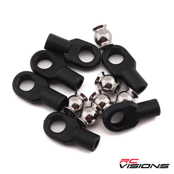 Traxxas Rod ends, small, with hollow balls (6) (for Revo steering linkage) Default Title